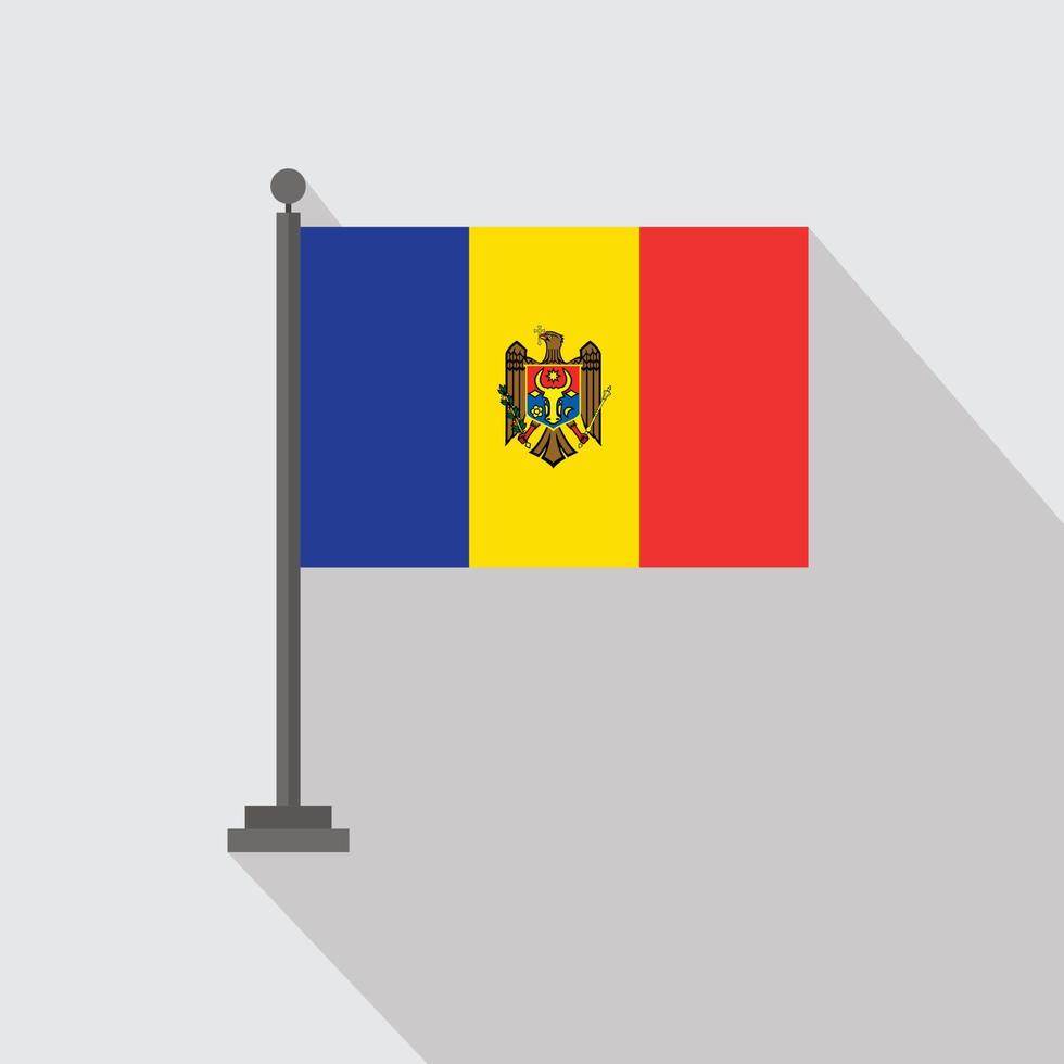 Country flag with creative design vector