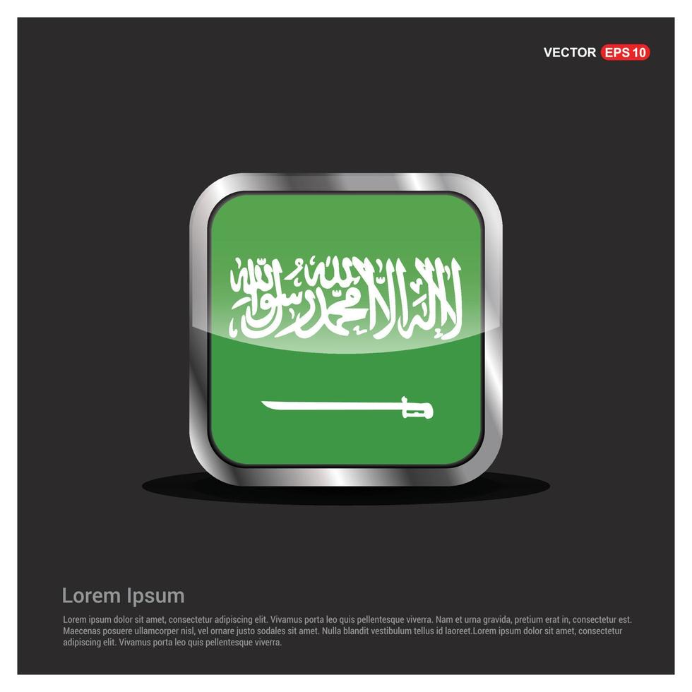 Saudia Arabia flags design vector