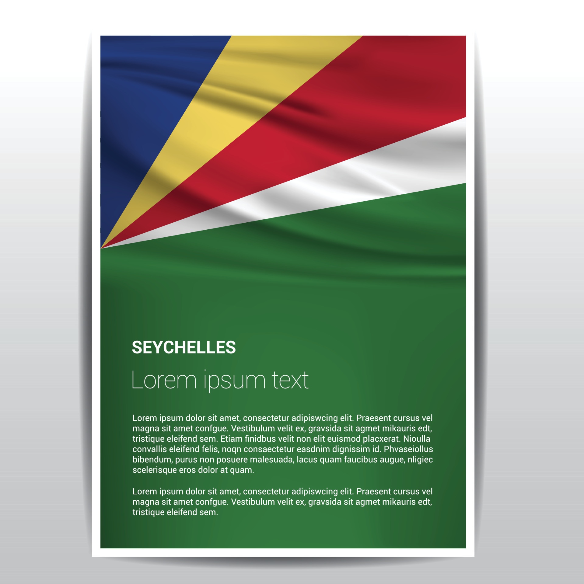 Seychelles flags design vector 13371586 Vector Art at Vecteezy