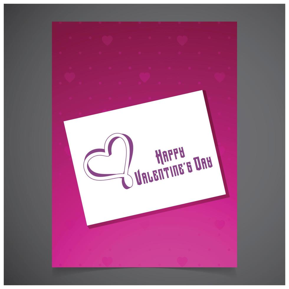Valentine's day design typography and card with elegent design vector