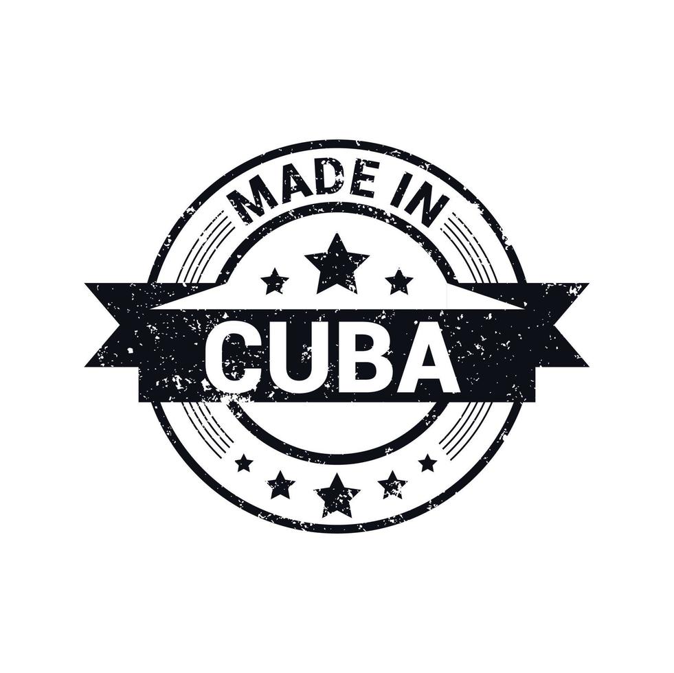 Cuba stamp design vector