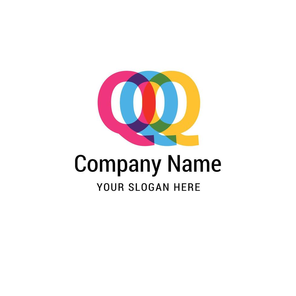 Alphabetical logo design with creative typography vector
