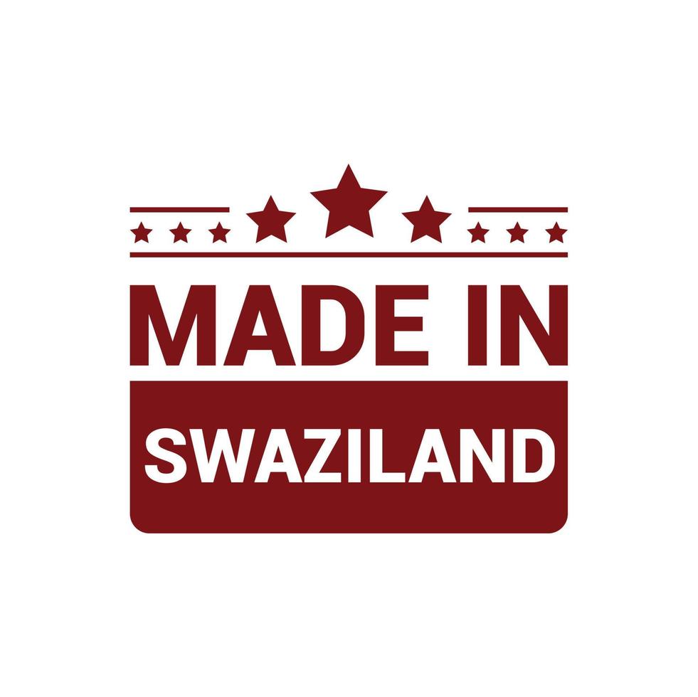 diseño de vector de sello de swazilandia