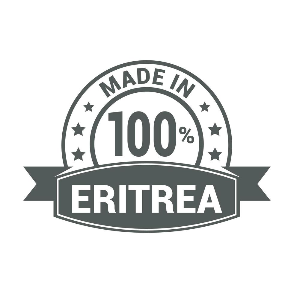 Eritrea stamp design vector