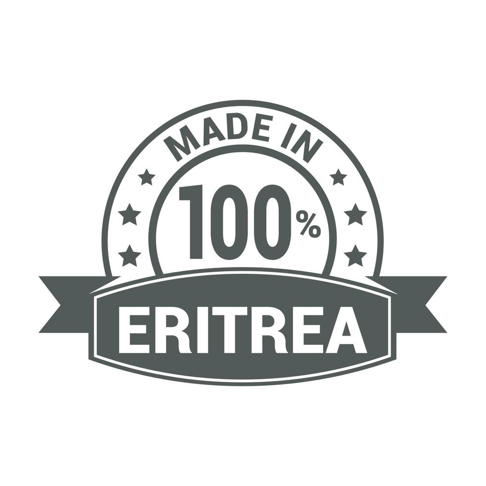 vector de diseño de sello de eritrea