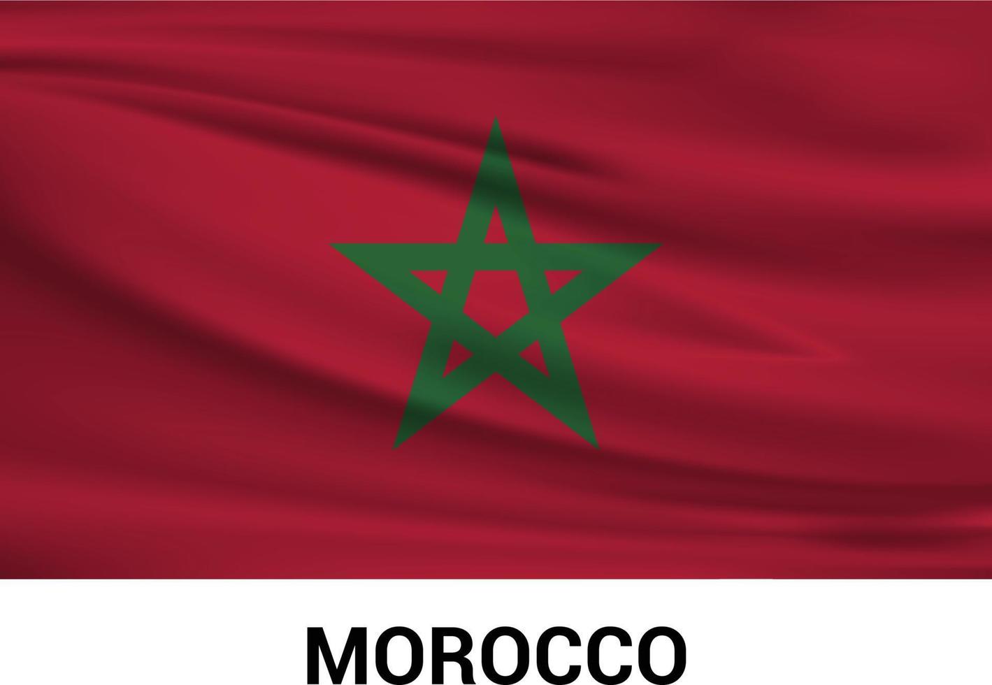 Morocco flag design vector