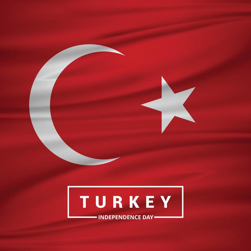 Turkey Independence day design card vector