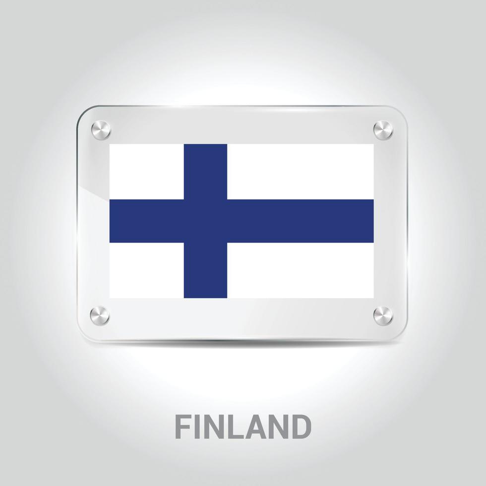 Finland flag design vector