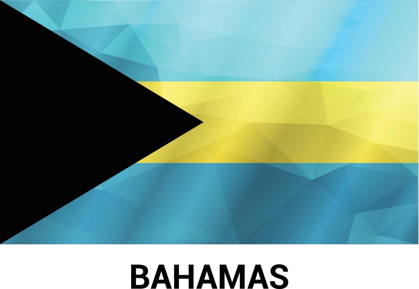 vector de diseño de bandera de bahamas