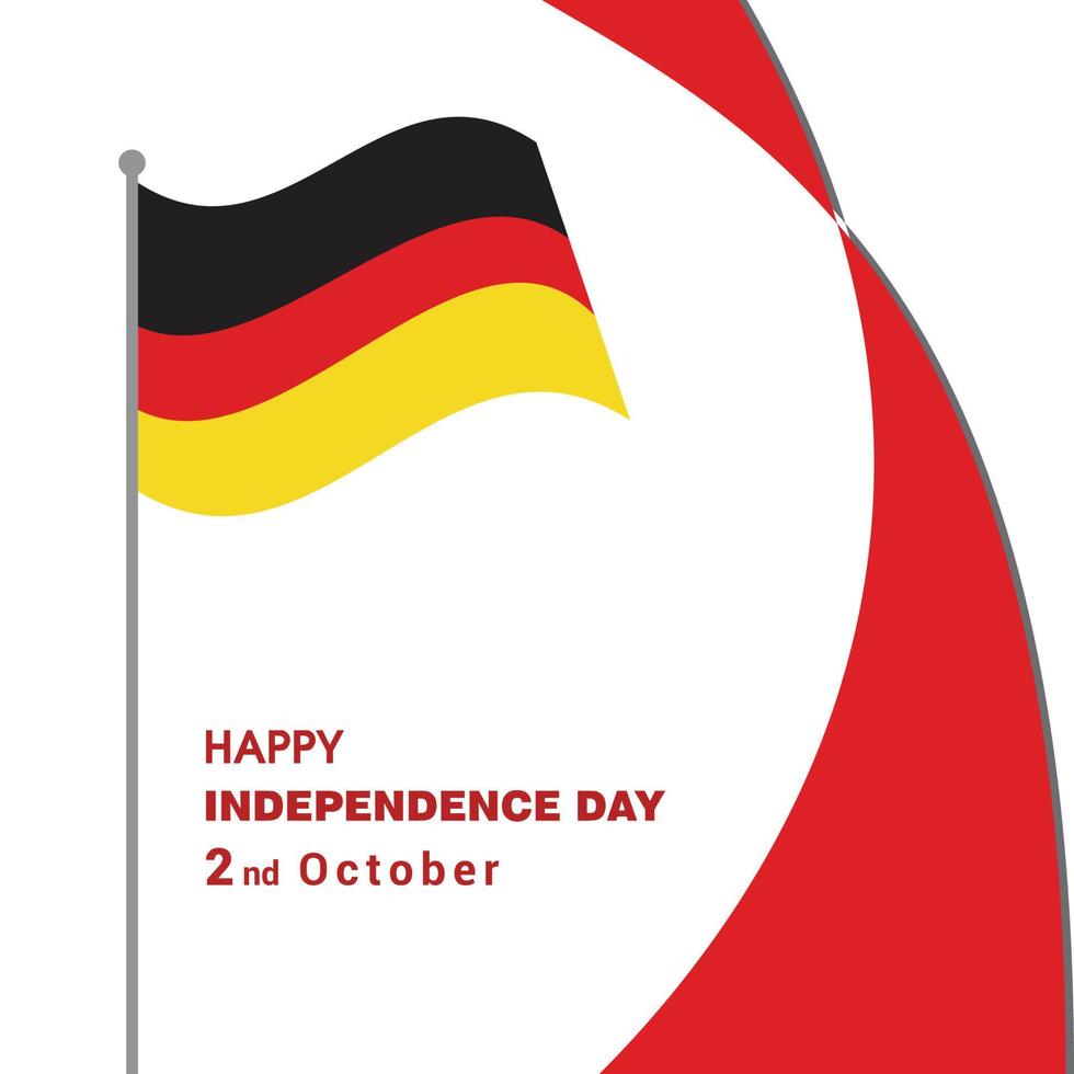 vector de diseño del día de la independencia de alemania