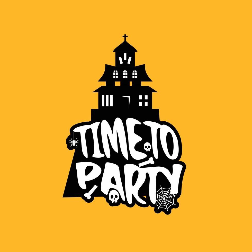 Time to party with creative design vector