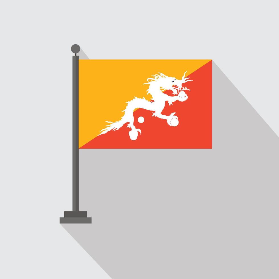 bandera del país con vector de diseño creativo