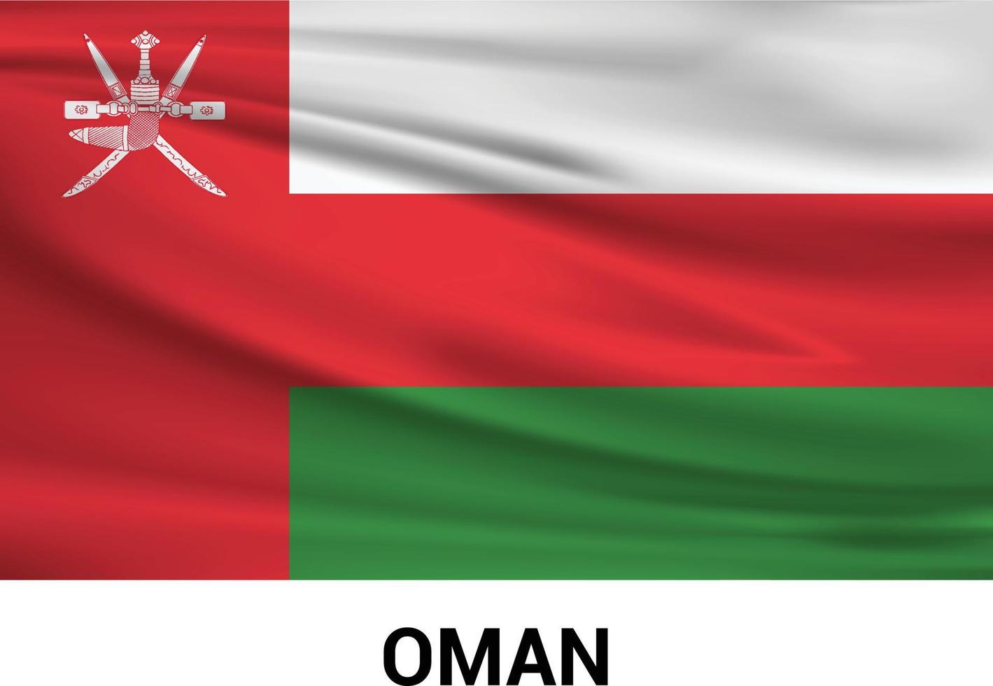 Oman flag design vector
