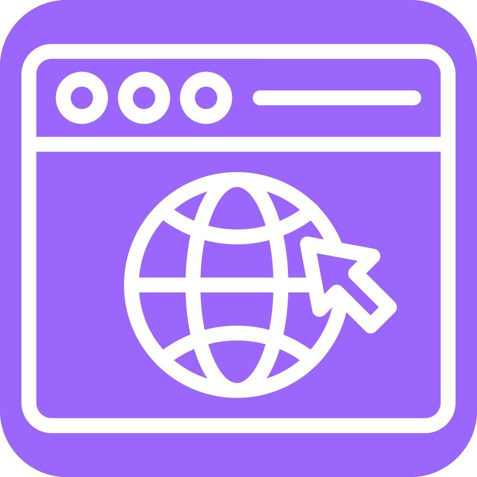 Web Browser Icon Style vector