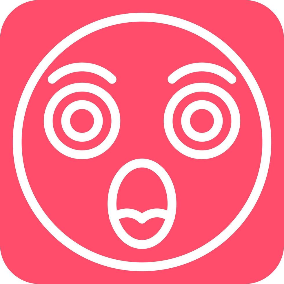 Shocked Icon Style vector