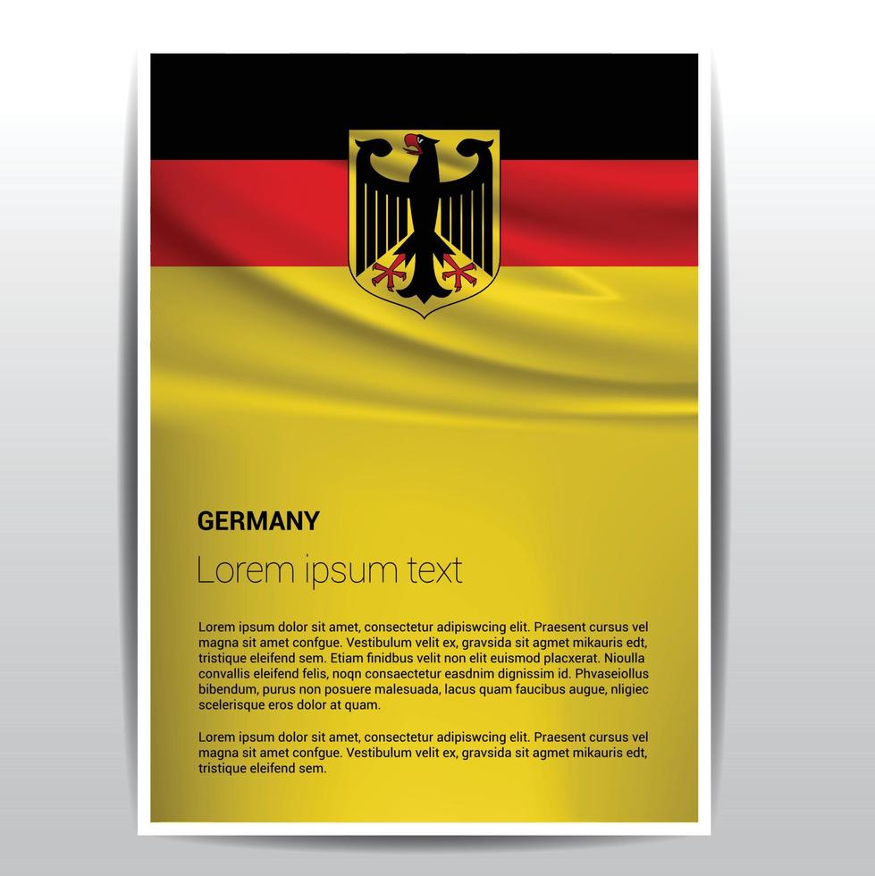 vector de diseño del día de la independencia de alemania