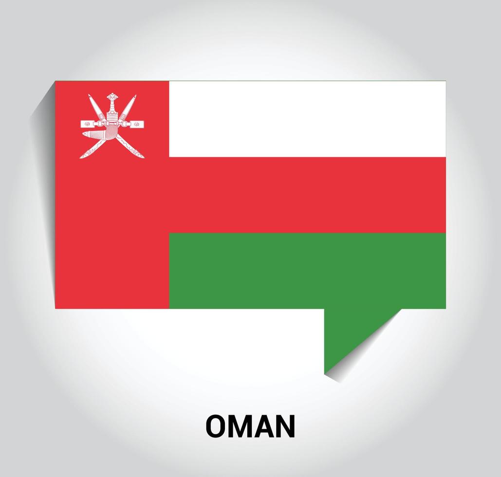 Oman flag design vector