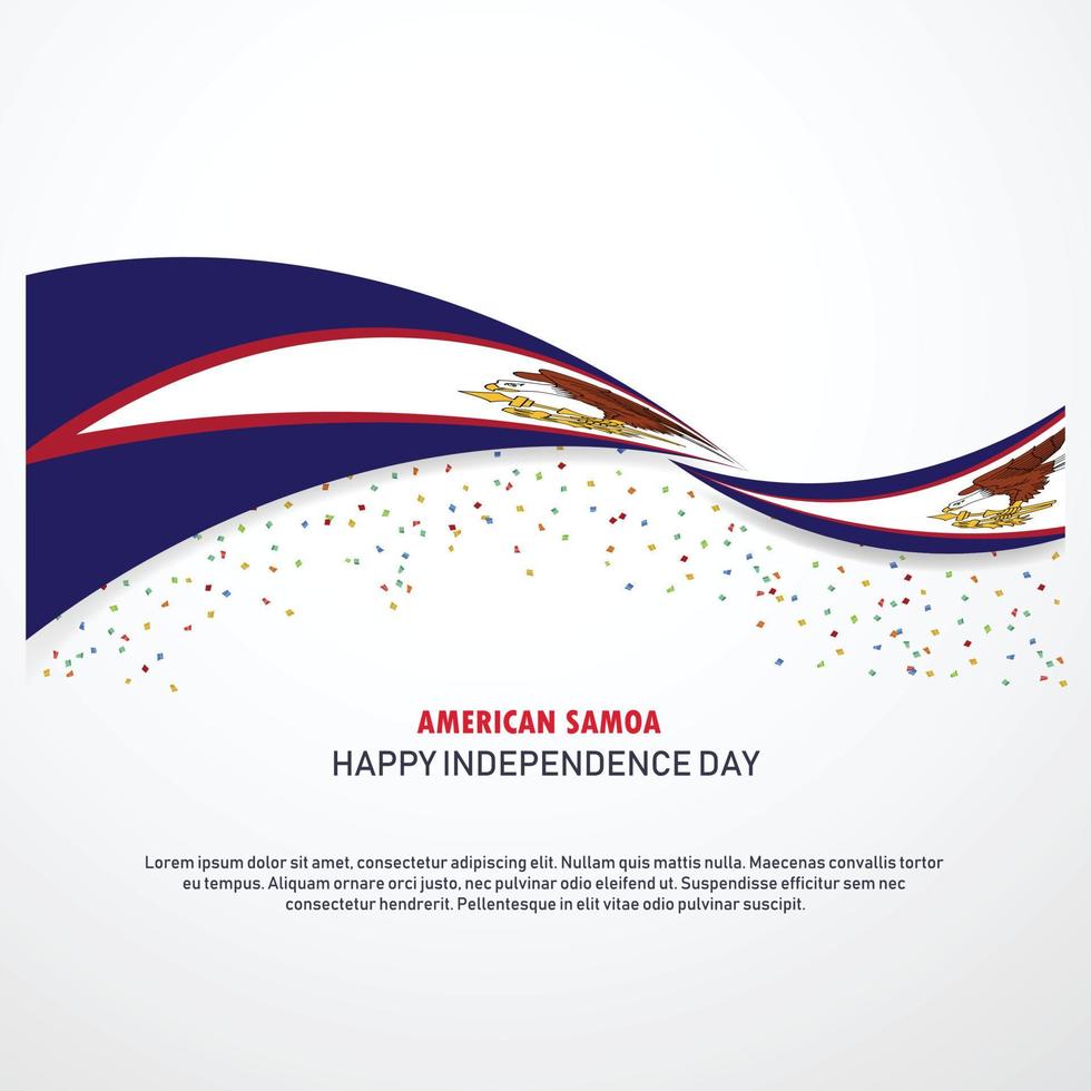 American Samoa Happy independence day Background vector