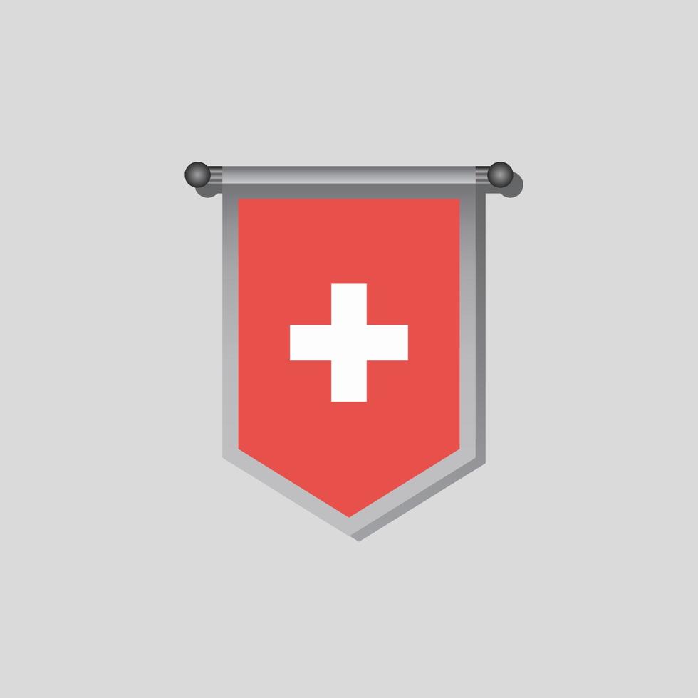 Illustration of Switzerland flag Template vector