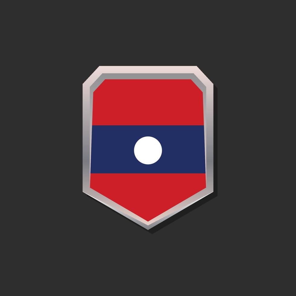 Illustration of Laos flag Template vector