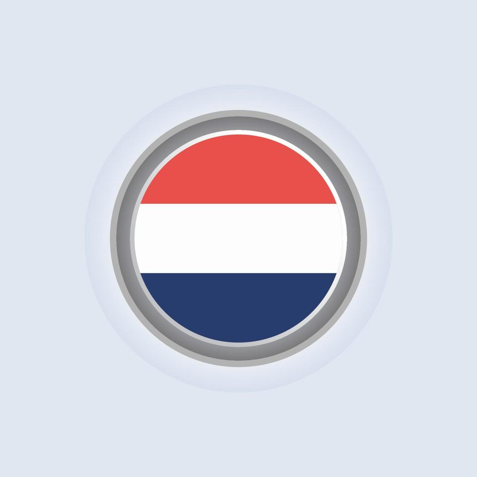 Illustration of Netherlands flag Template vector