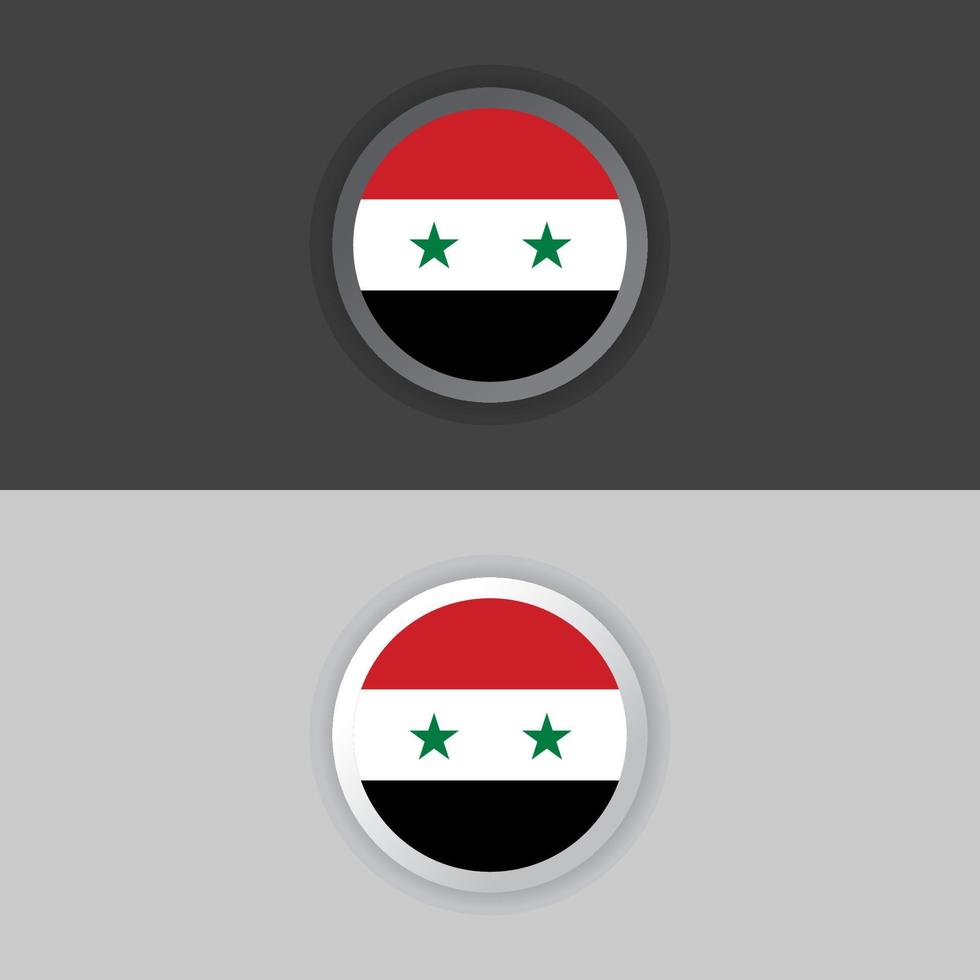 Illustration of Syria flag Template vector