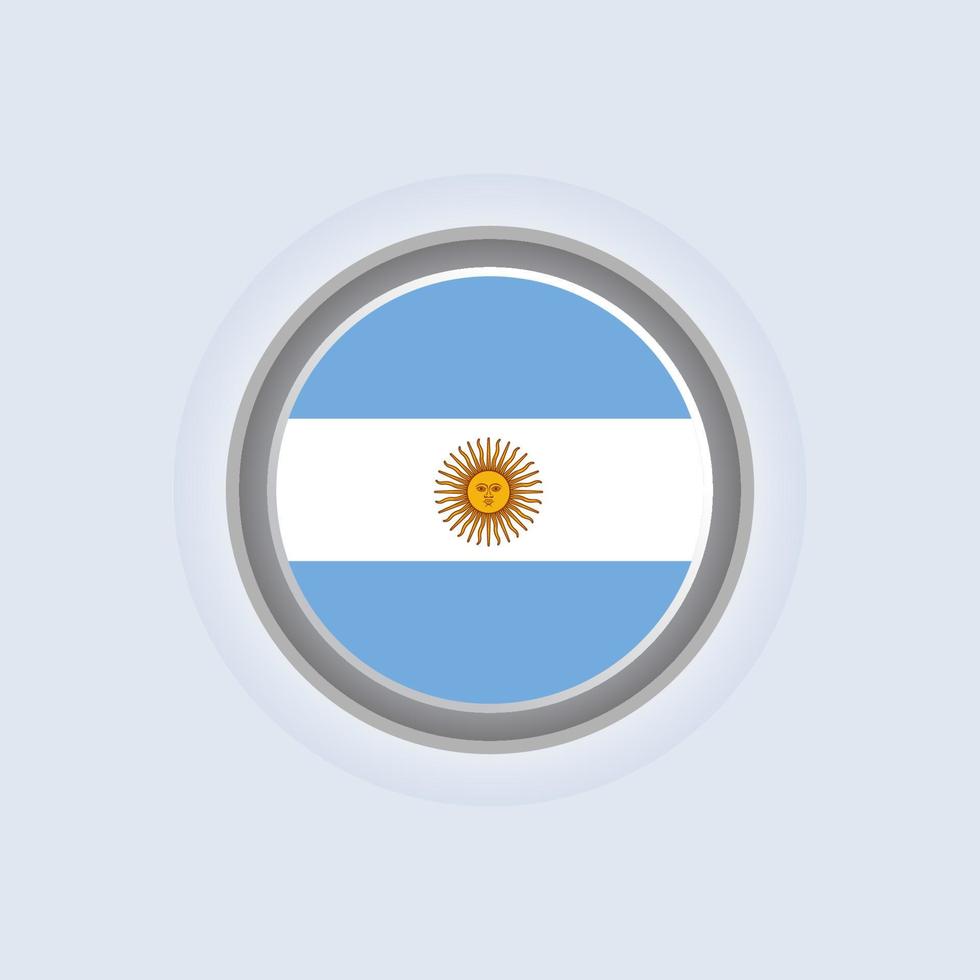 ilustración de plantilla de bandera argentina vector