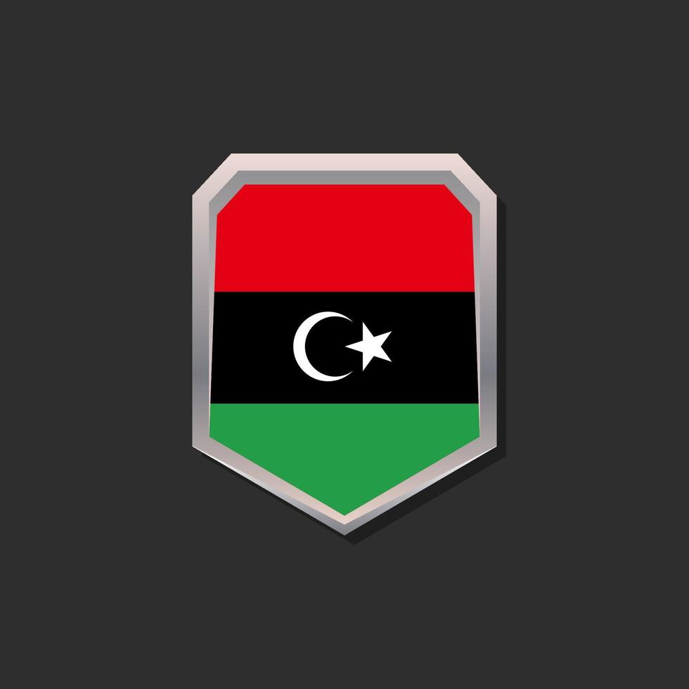 Illustration of Libya flag Template vector