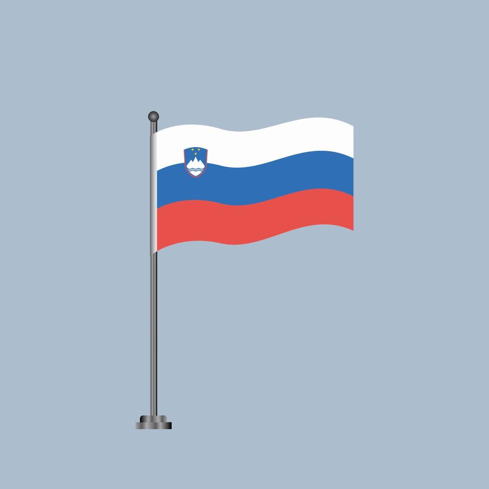 Illustration of Slovenia flag Template vector