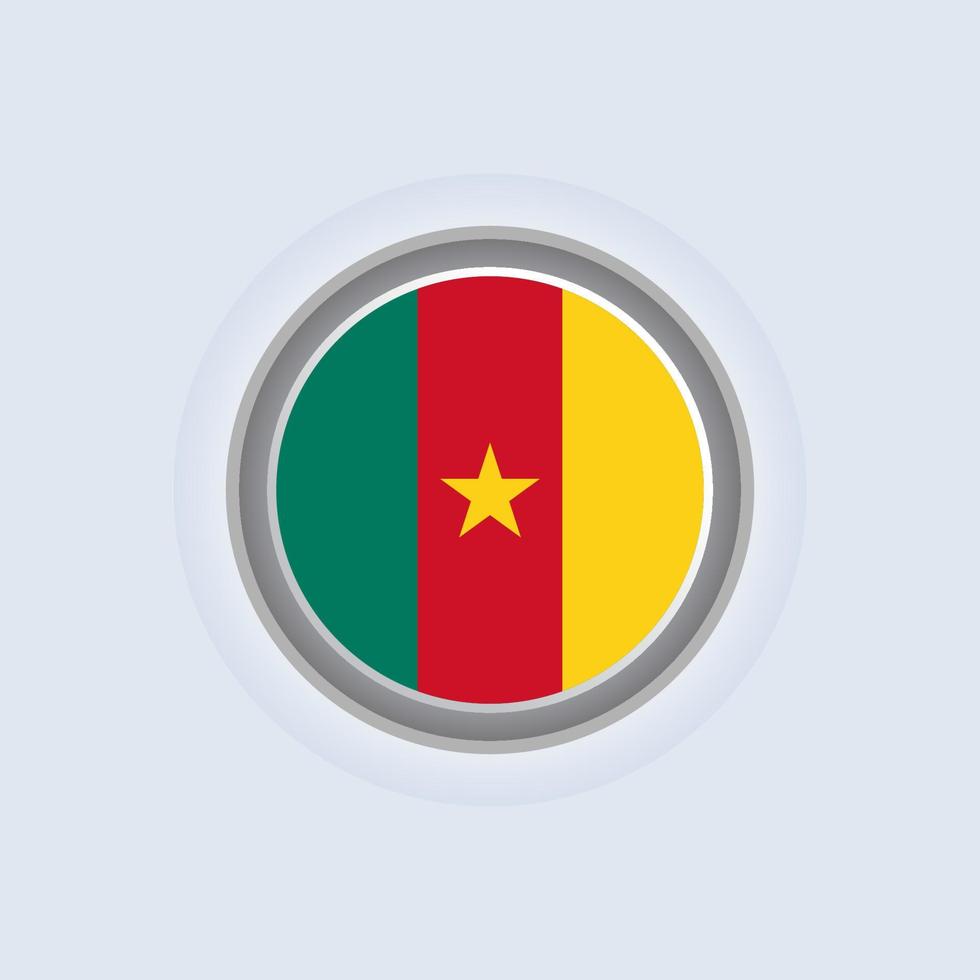 Illustration of Cameroon flag Template vector