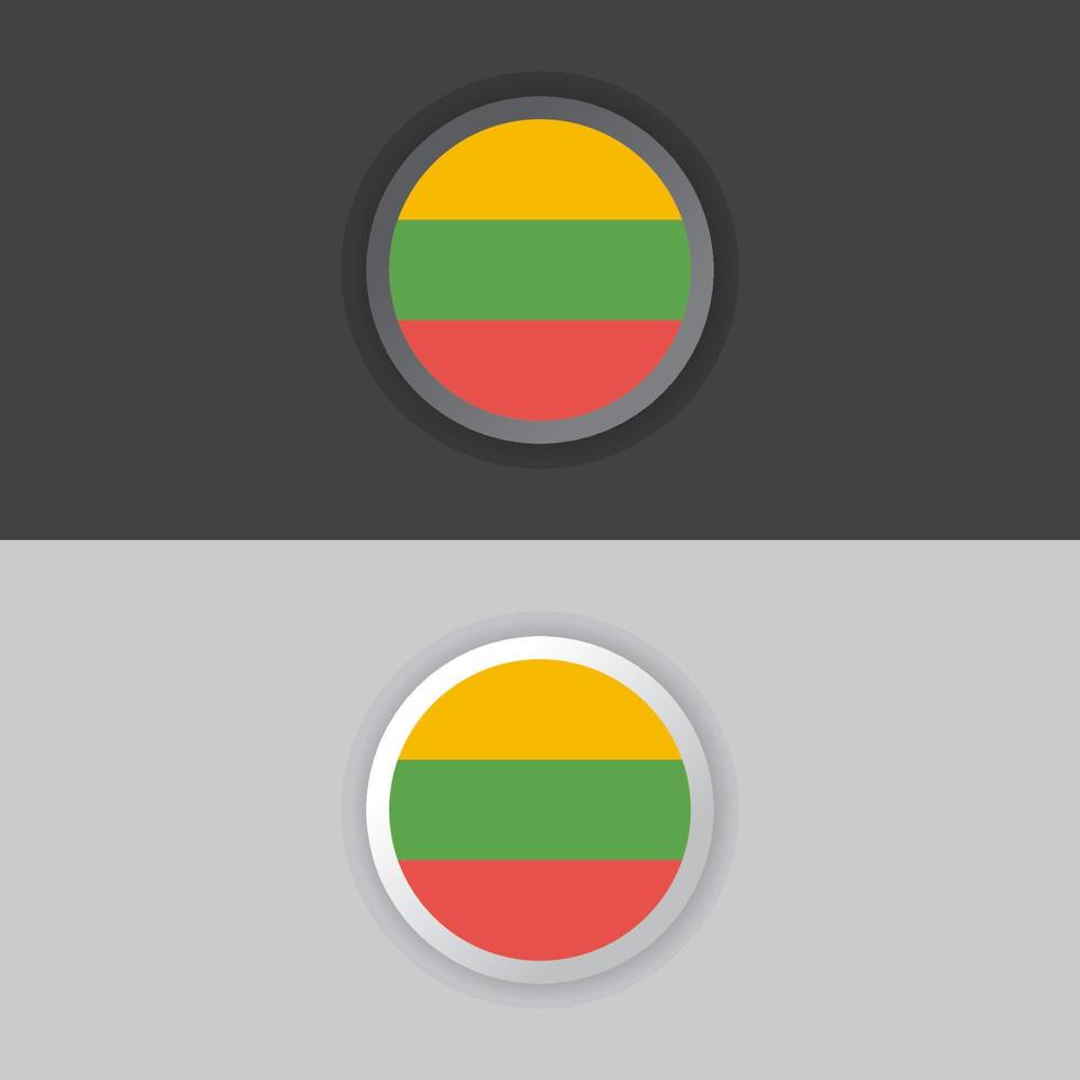 Illustration of Lithuania flag Template vector