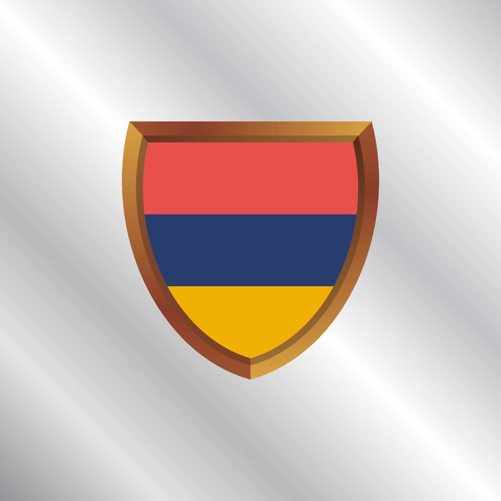 Illustration of Armenia flag Template vector