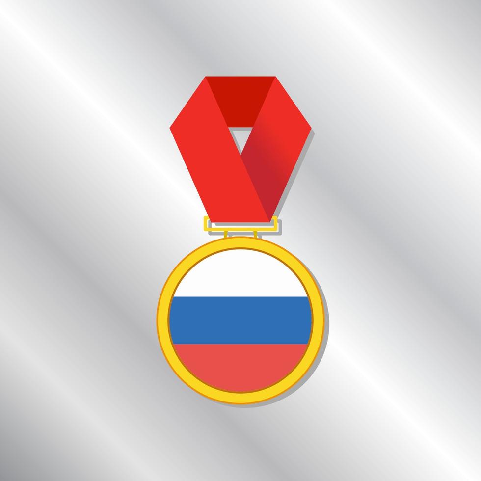 ilustración de la plantilla de la bandera de rusia vector