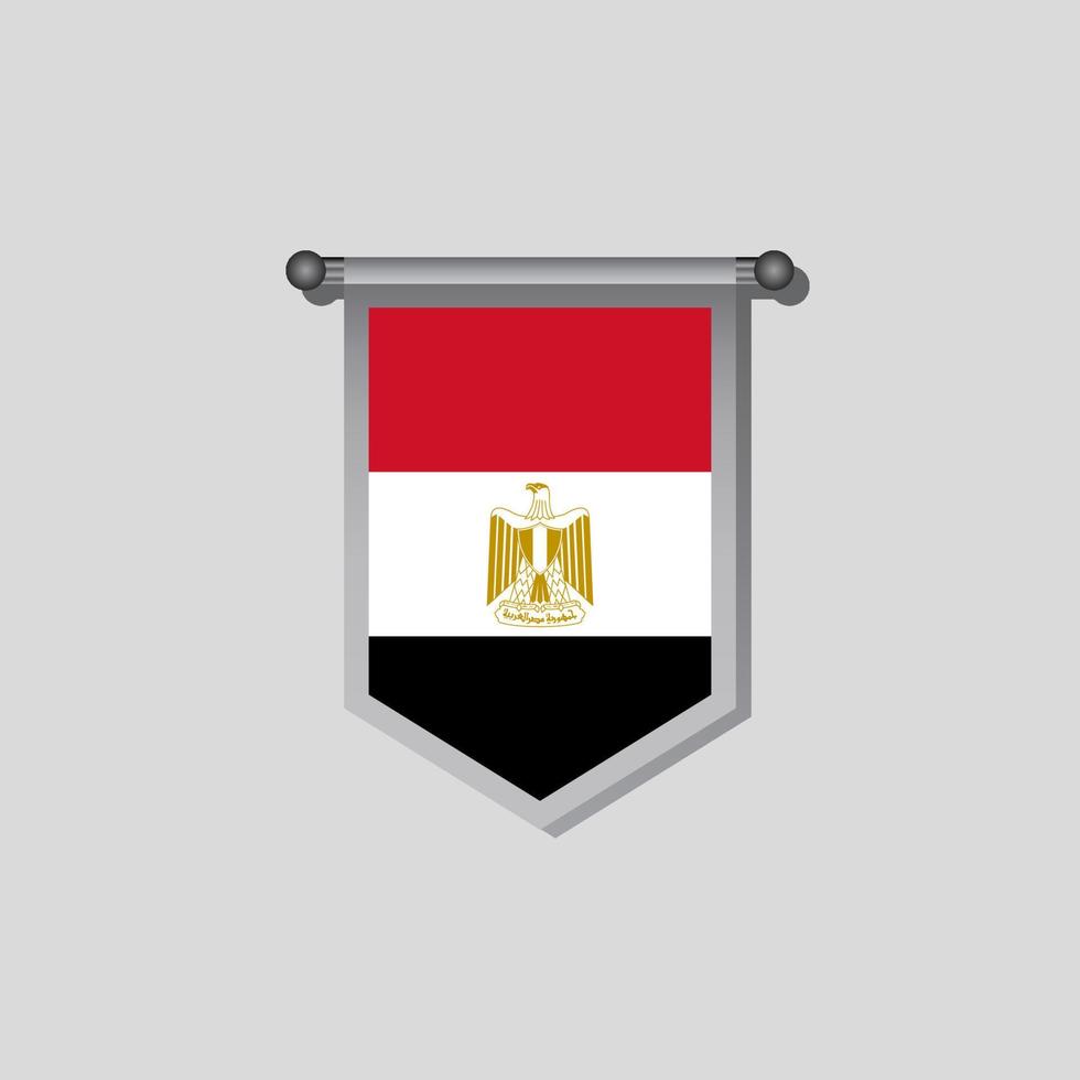 Illustration of Egypt flag Template vector