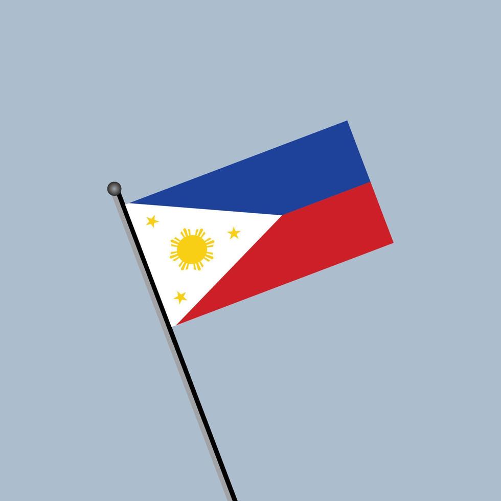 ilustración de la plantilla de la bandera de filipinas vector