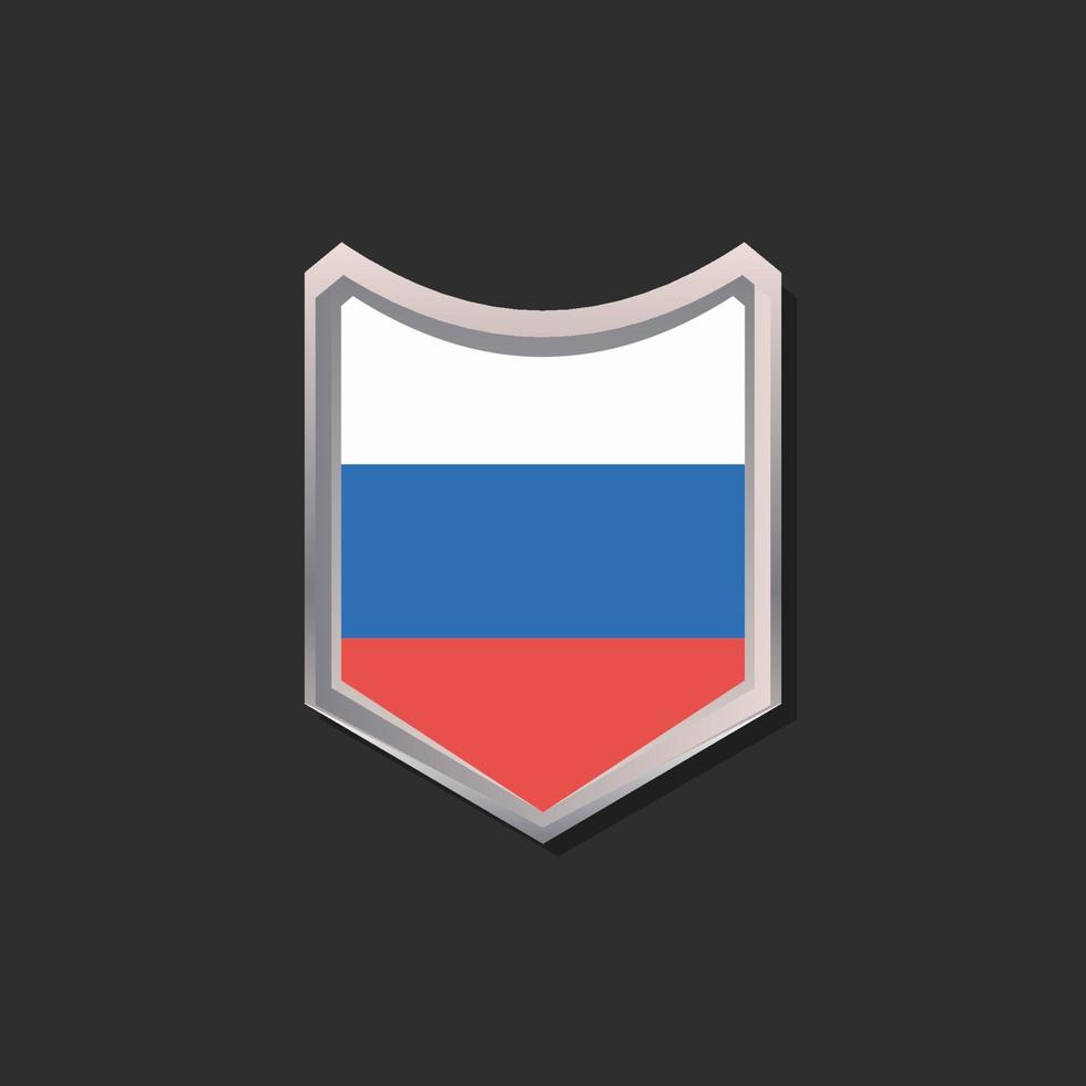 Illustration of Russia flag Template vector