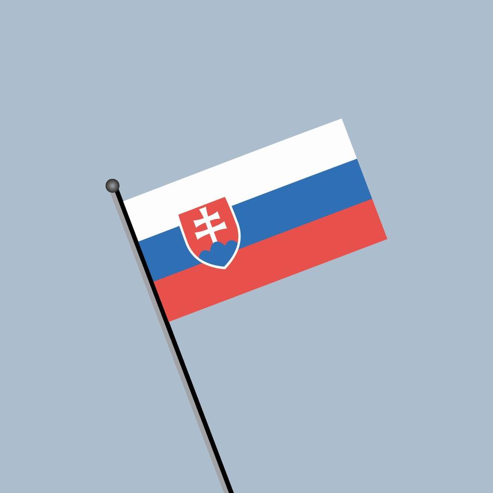 Illustration of Slovakia flag Template vector