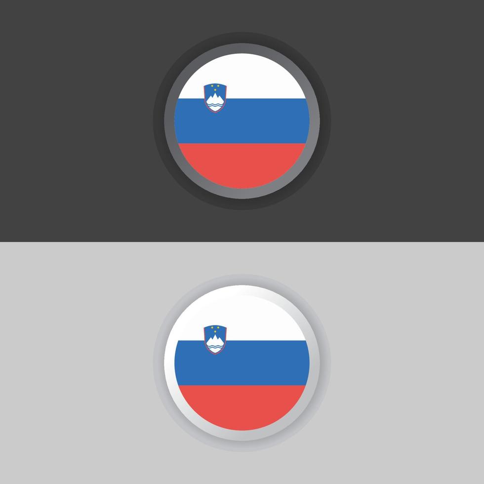 Illustration of Slovenia flag Template vector