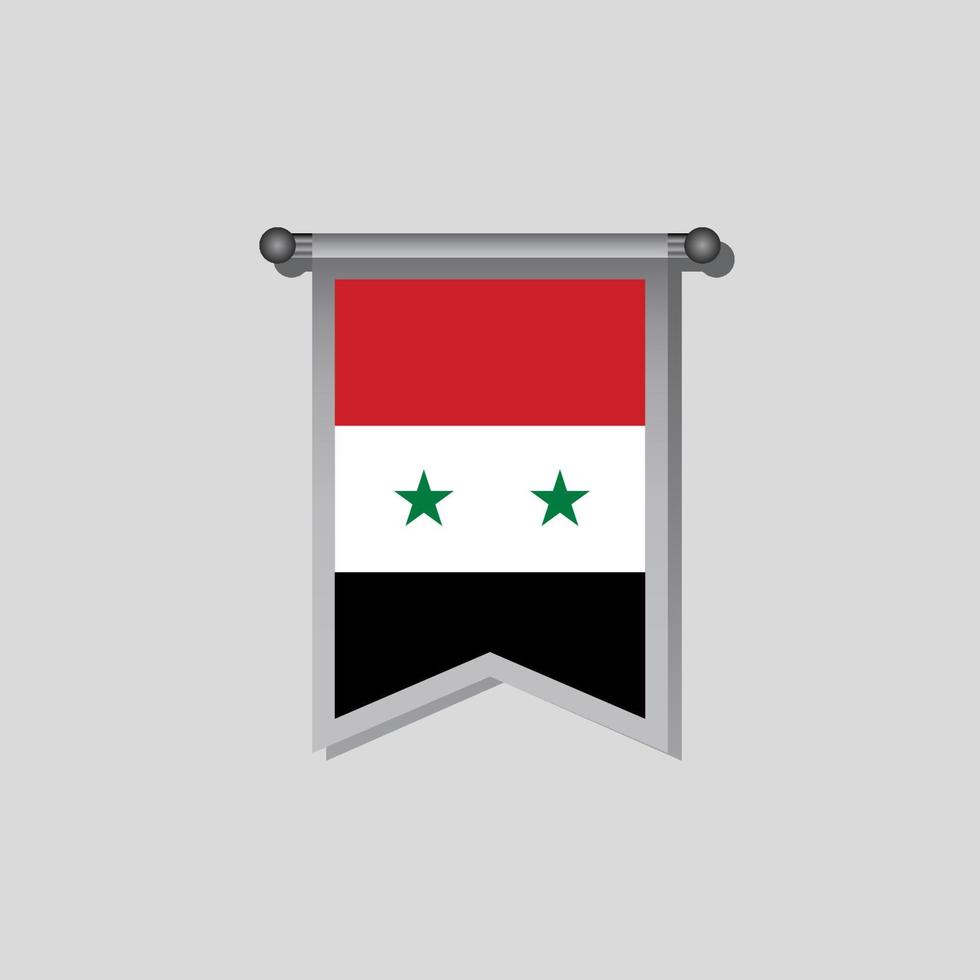 Illustration of Syria flag Template vector