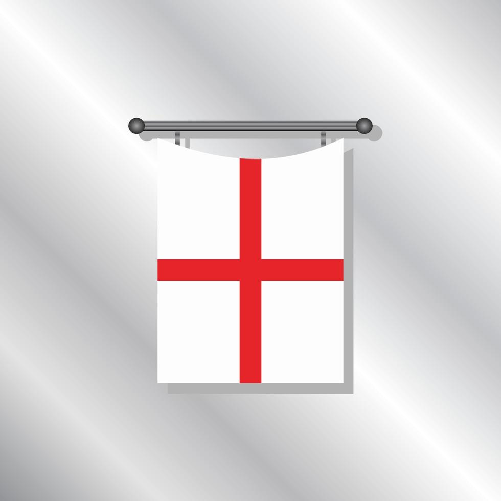 ilustración de la plantilla de la bandera de inglaterra vector