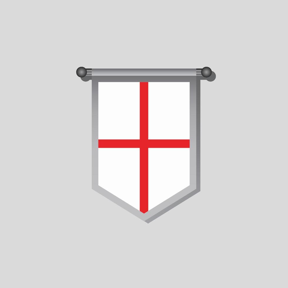 Illustration of England flag Template vector