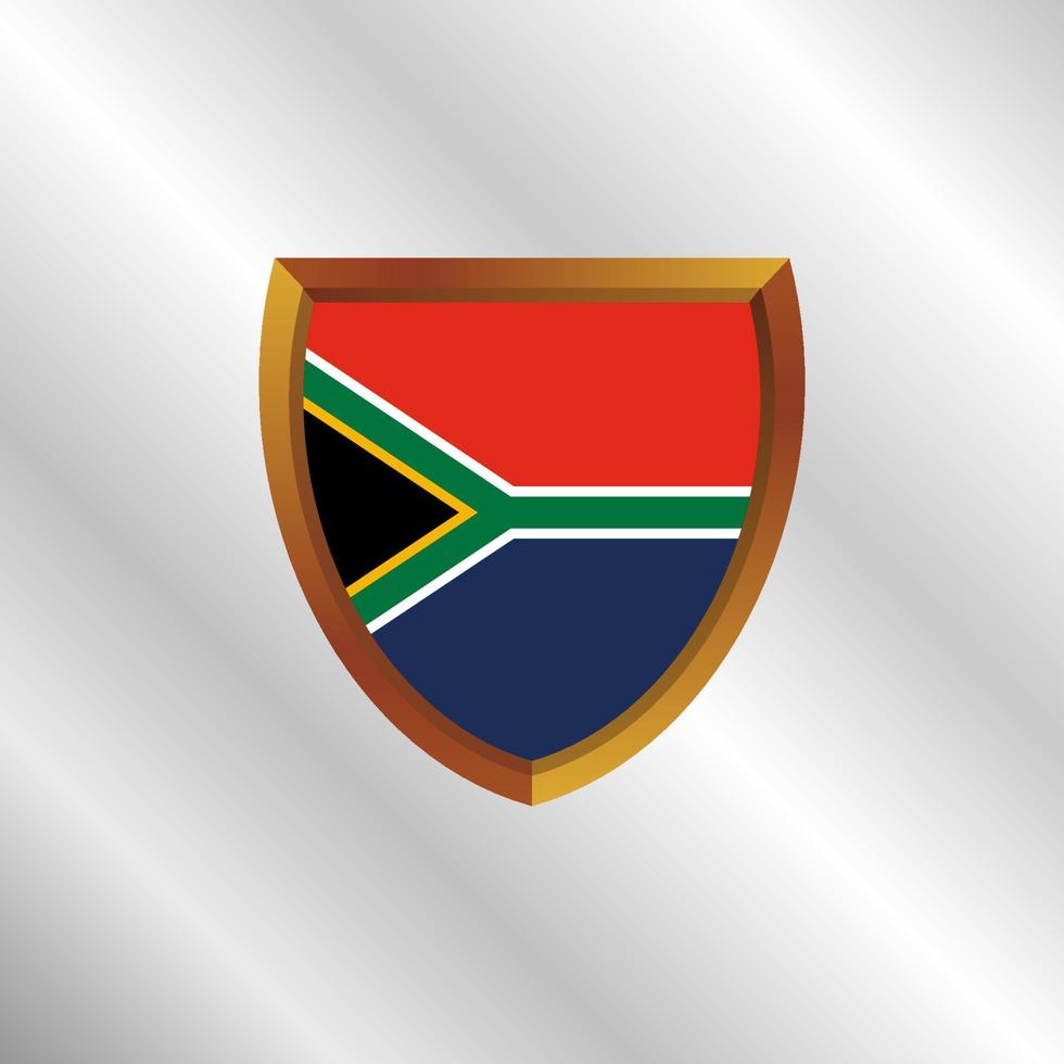 Illustration of South Africa flag Template vector