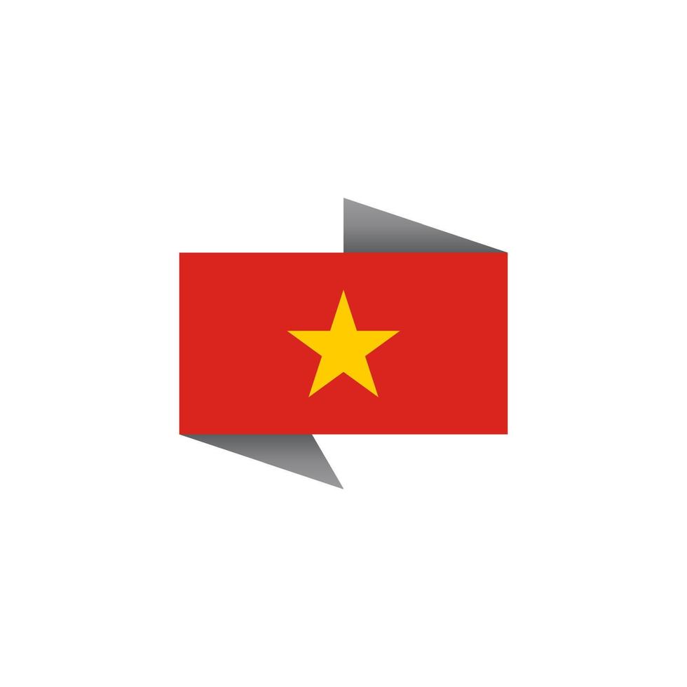 Illustration of Vietnam flag Template vector