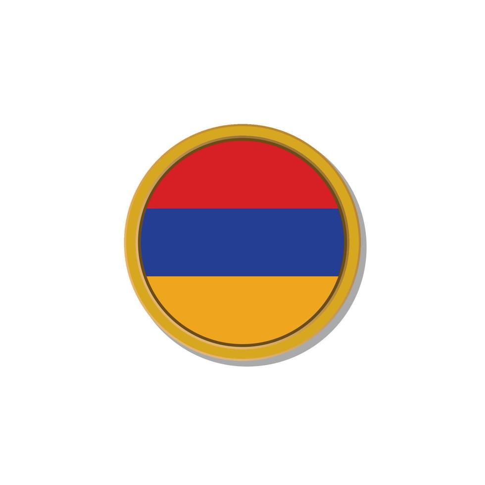 Illustration of Armenia flag Template vector