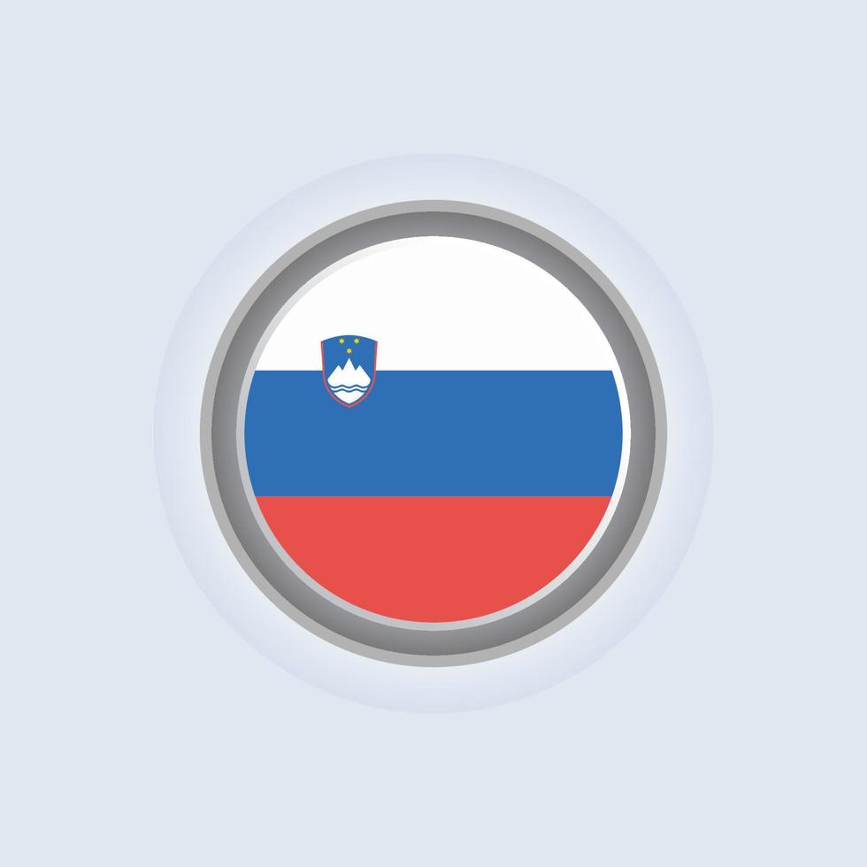 Illustration of Slovenia flag Template vector