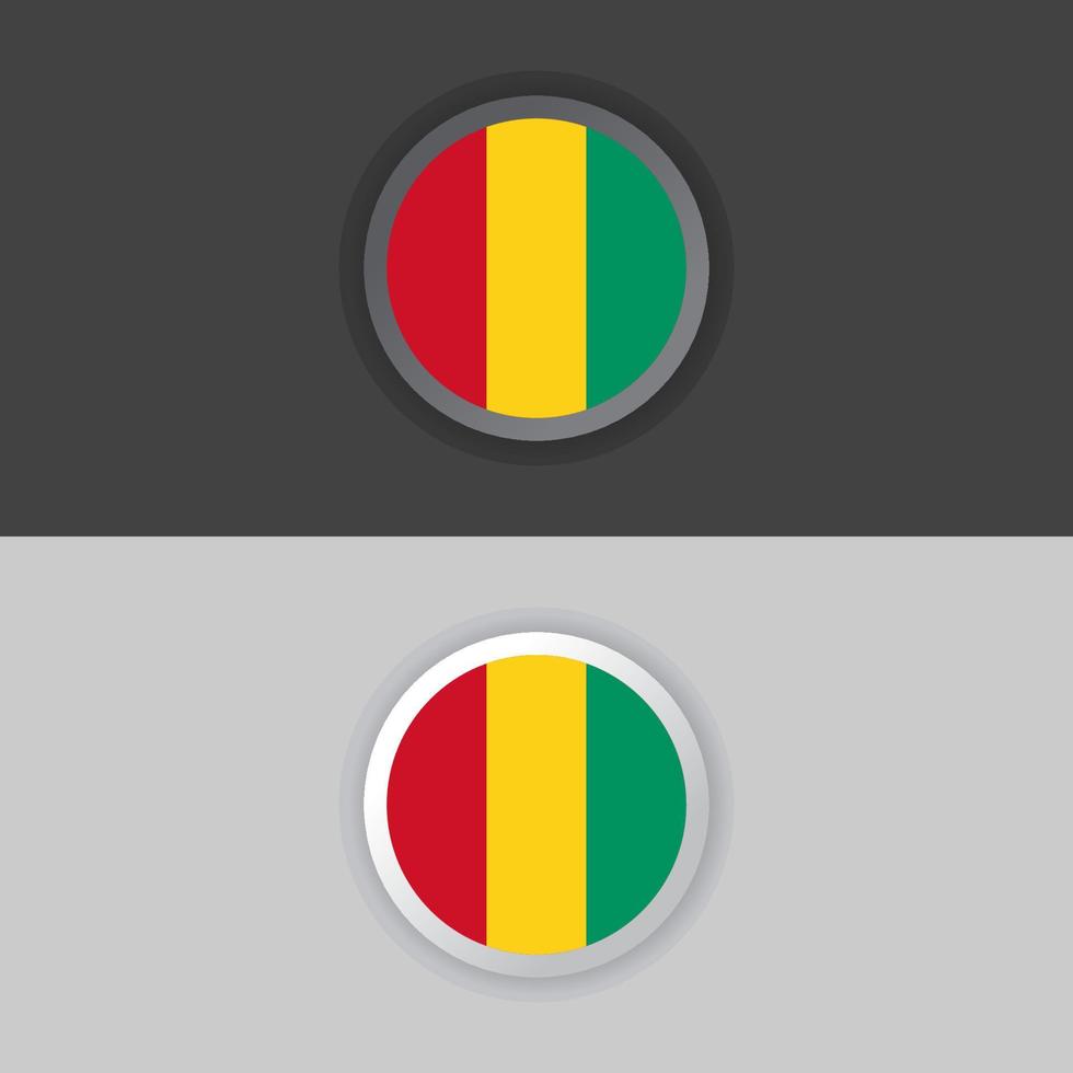 Illustration of Guinea flag Template vector