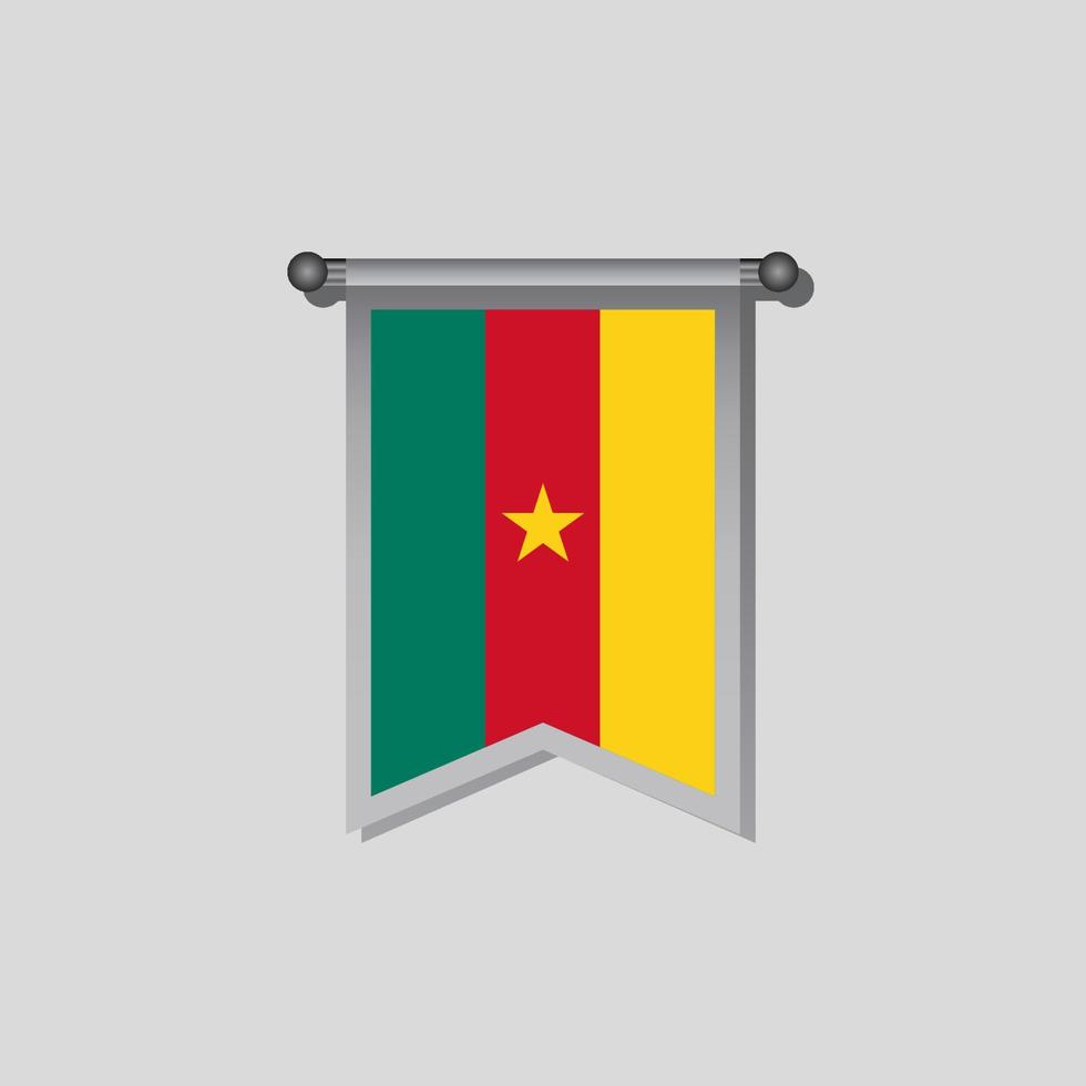Illustration of Cameroon flag Template vector