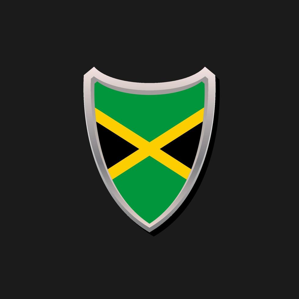 Illustration of Jamaica flag Template vector