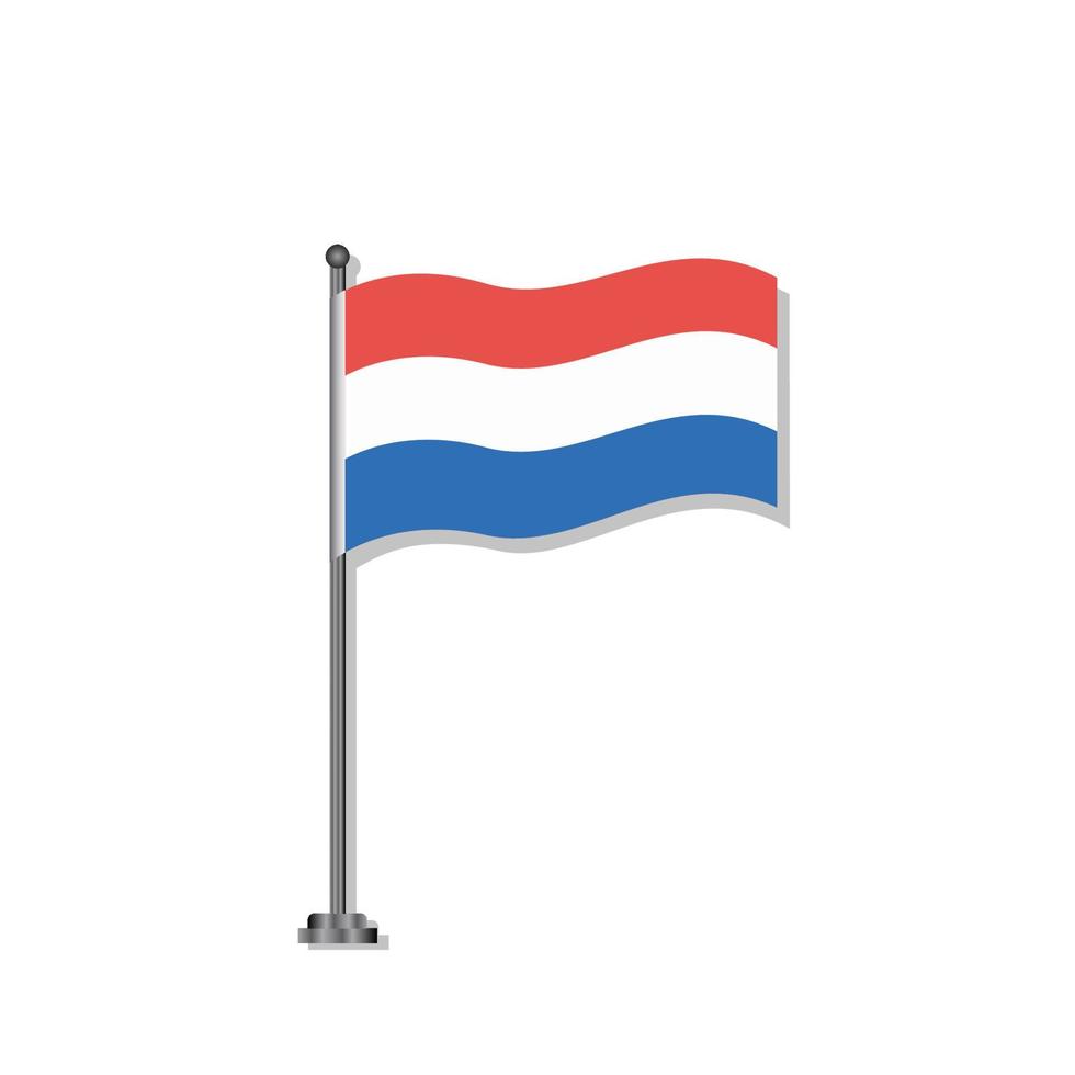 Illustration of Luxembourg flag Template vector
