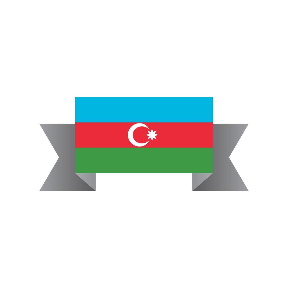 Illustration of Azerbaijan flag Template vector